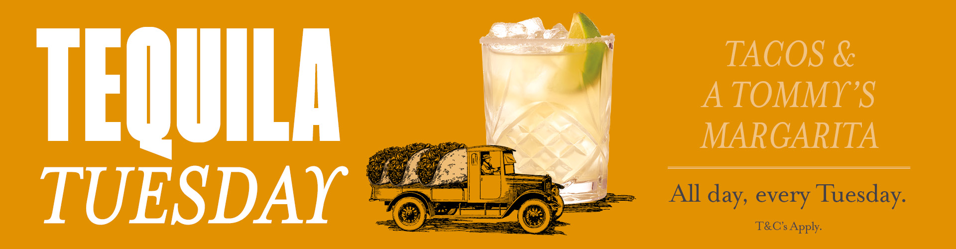 Tommy's Margaritas and tacos every Tuesday